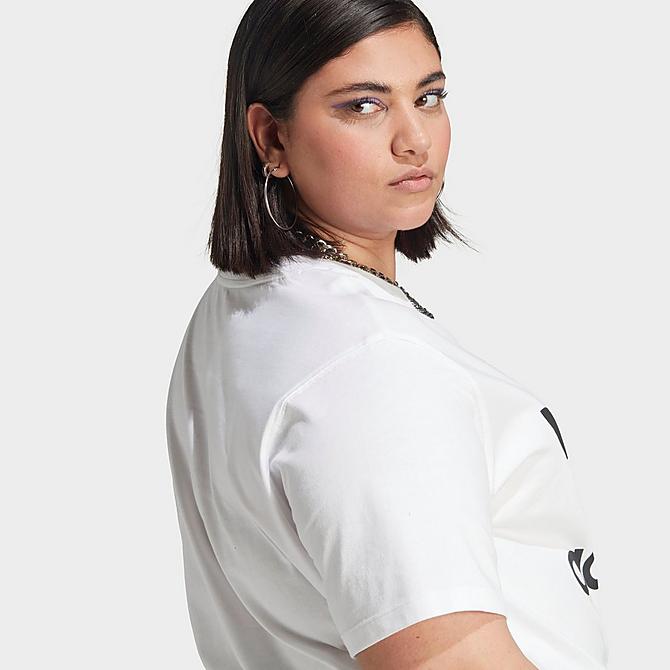 Women's adidas Originals adicolor Classics Trefoil T-Shirt (Plus Size)|  Finish Line