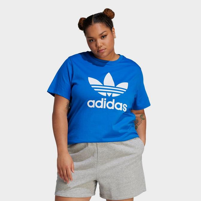 Women's adidas Originals adicolor Classics Trefoil T-Shirt (Plus Size)|  Finish Line