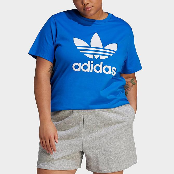 Women\'s adidas Originals adicolor Classics Trefoil T-Shirt (Plus Size)|  Finish Line