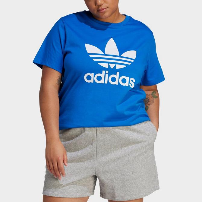 Women's adidas Originals adicolor Classics Trefoil T-Shirt (Plus Size)|  Finish Line