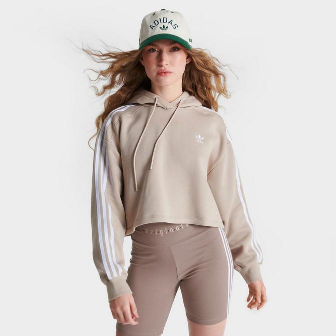 Beige adidas hoodie discount womens