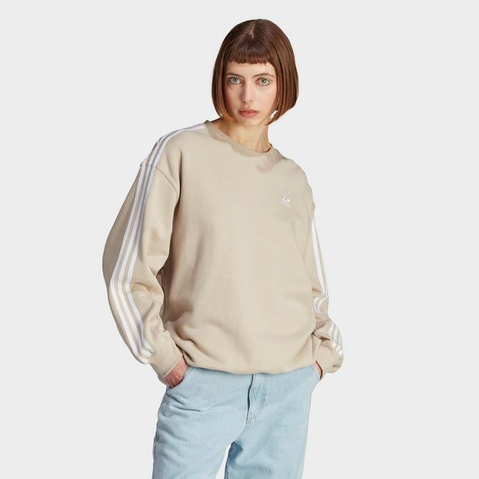 Adidas trefoil sale oversize sweatshirt women's