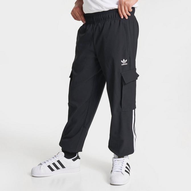 Adidas Originals Recycled Poly Cargo Pants In 블랙