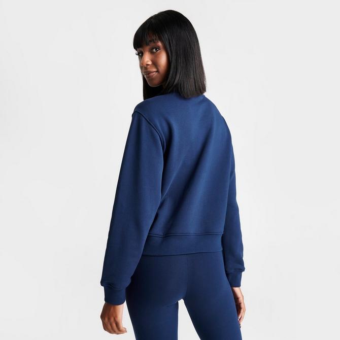 Blue adidas cropped hoodie hot sale