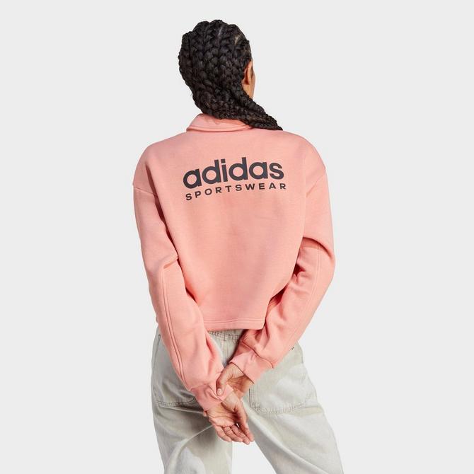 Women\'s adidas ALL SZN Line | Fleece Polo Sweatshirt Graphics Finish