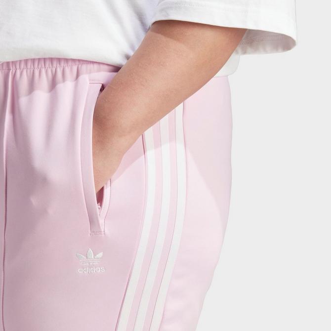 Pink superstar clearance track pants