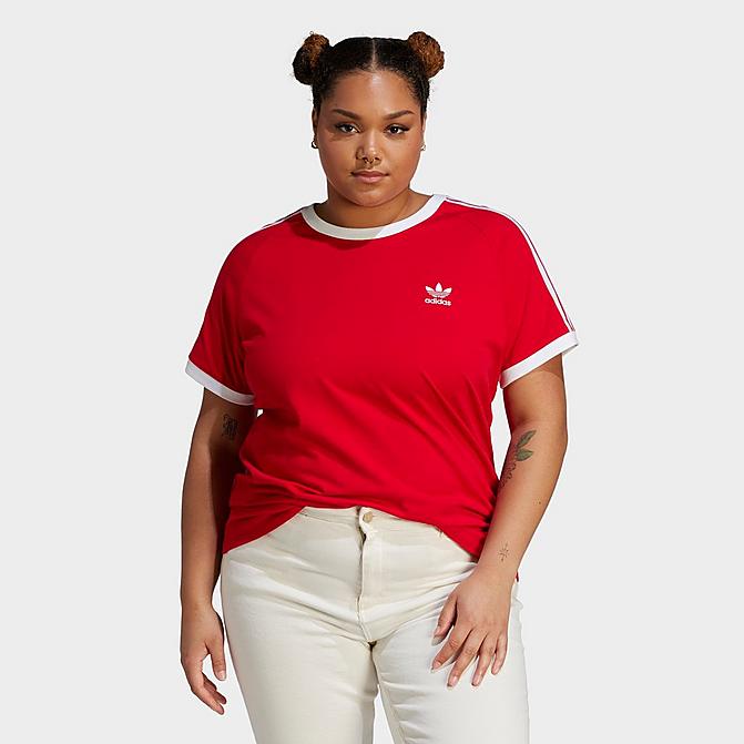 Women\'s adidas Originals adicolor Classics Slim 3-Stripes T-Shirt (Plus  Size)| Finish Line