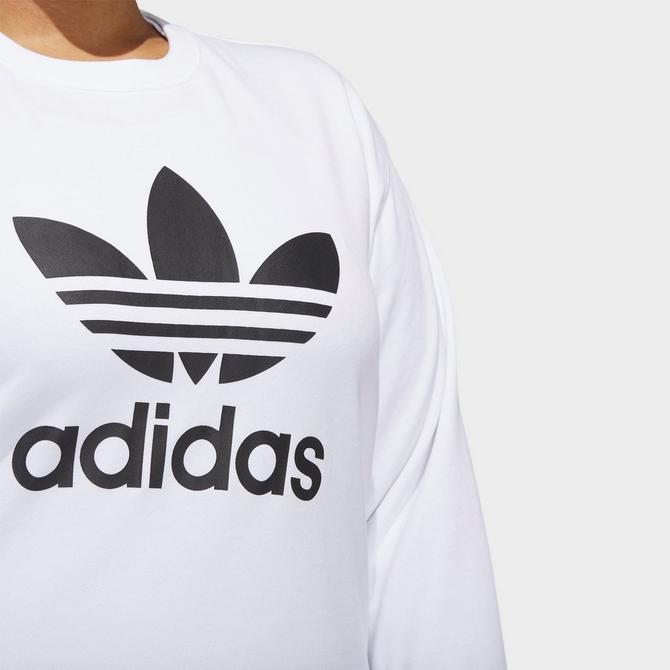 Womens adidas best sale white sweatshirt