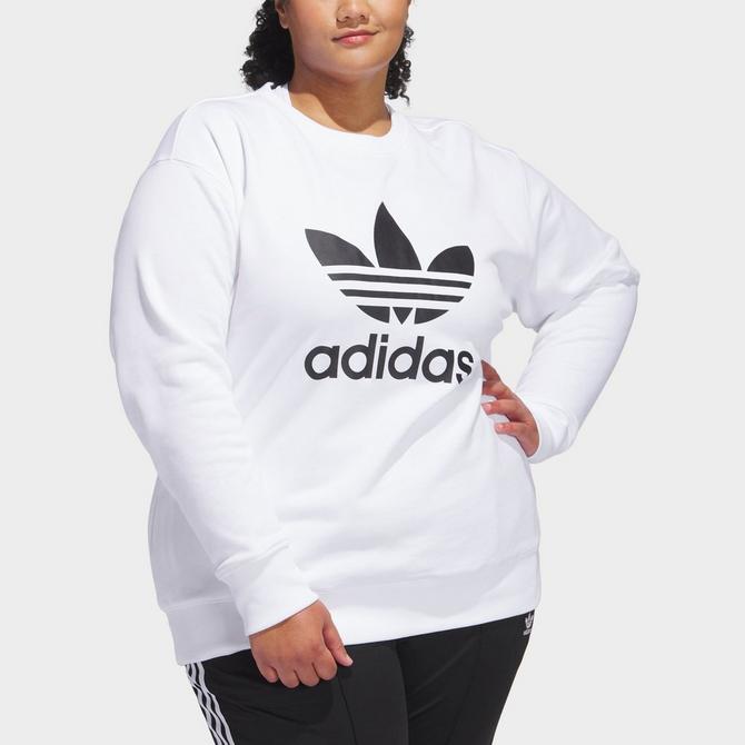 Women's plus 2025 size adidas sweatshirt