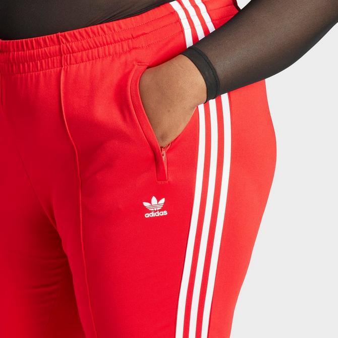 SUPERSTAR CLASSIC TRACK PANTS RED WOMEN - ADIDAS ORIGINALS