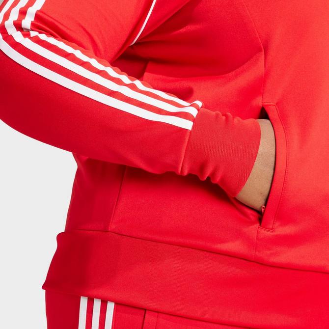 adidas Adicolor Classics 3-Stripes Leggings (Plus Size) - Red