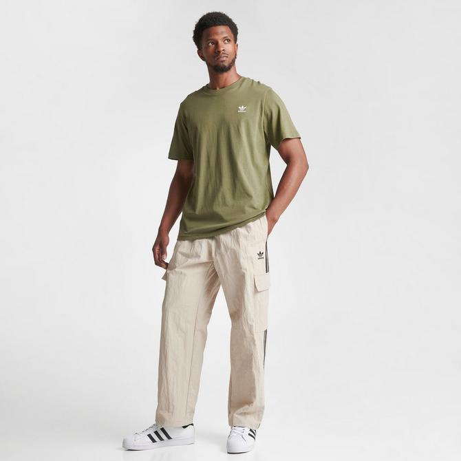 Beige Cargo Pants With Toggle Detail