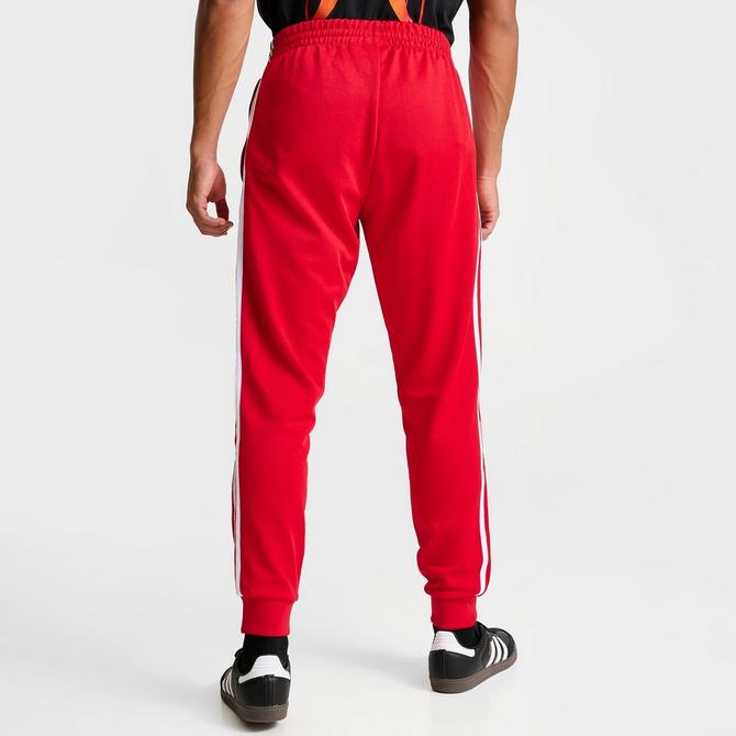 mens red adidas sweatpants