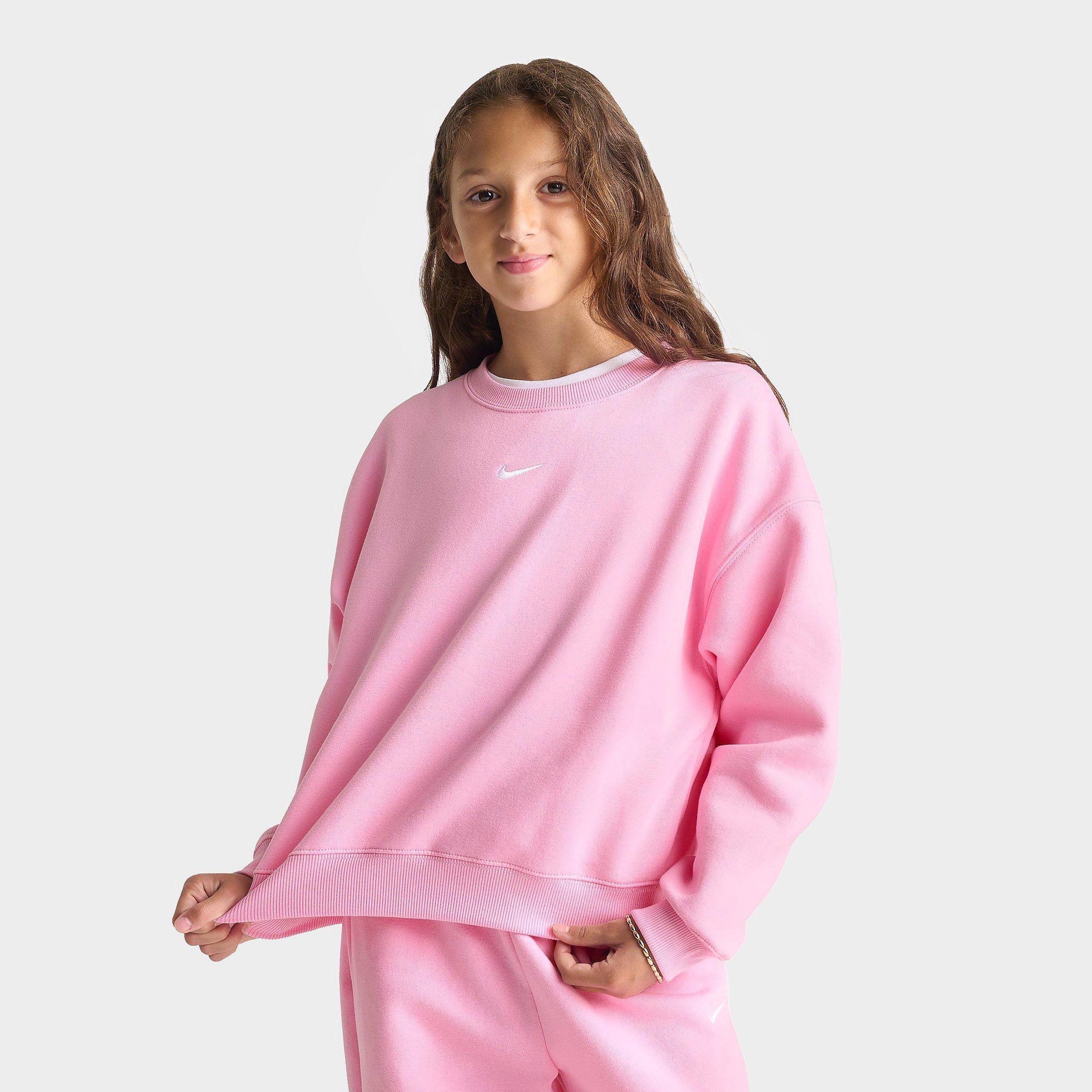 Girls' Big Kids' Nike Sportswear Studio Boxy Fleece Crewneck