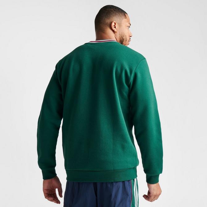 adidas Sportswear ESSENTIALS 3 STRIPES TRACKSUIT - Tracksuit - collegiate  green white/light green 