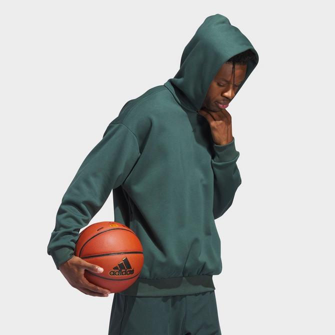 adidas Basketball Hooded Sweatshirt Pulse Olive in Green for Men