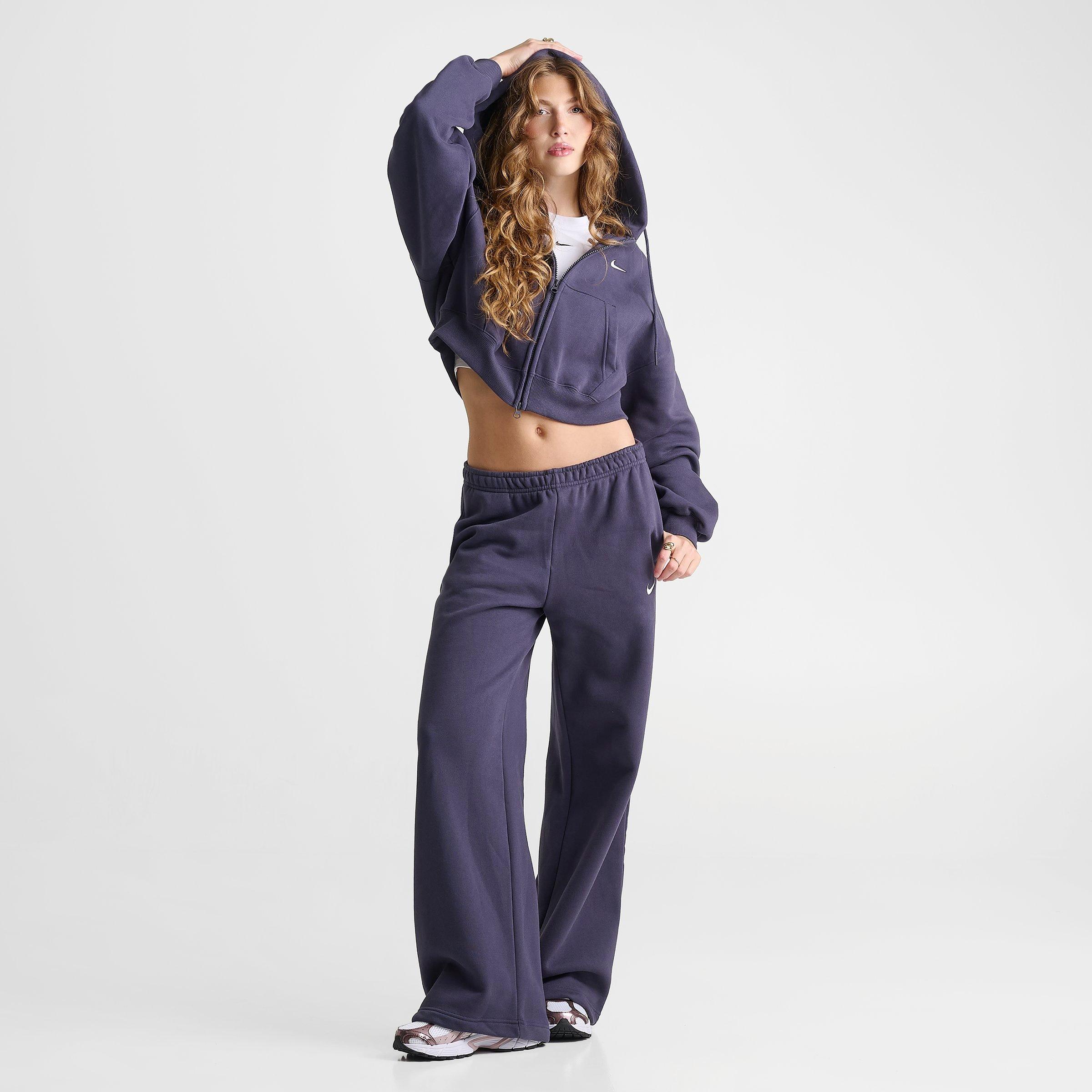 Women's Nike Studio Fleece Medium-Weight Oversized Cropped Full