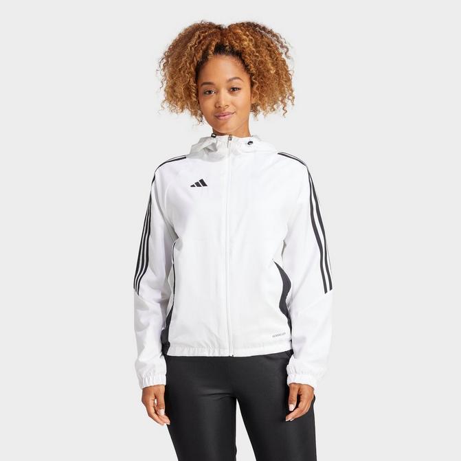 Adidas white jacket womens online