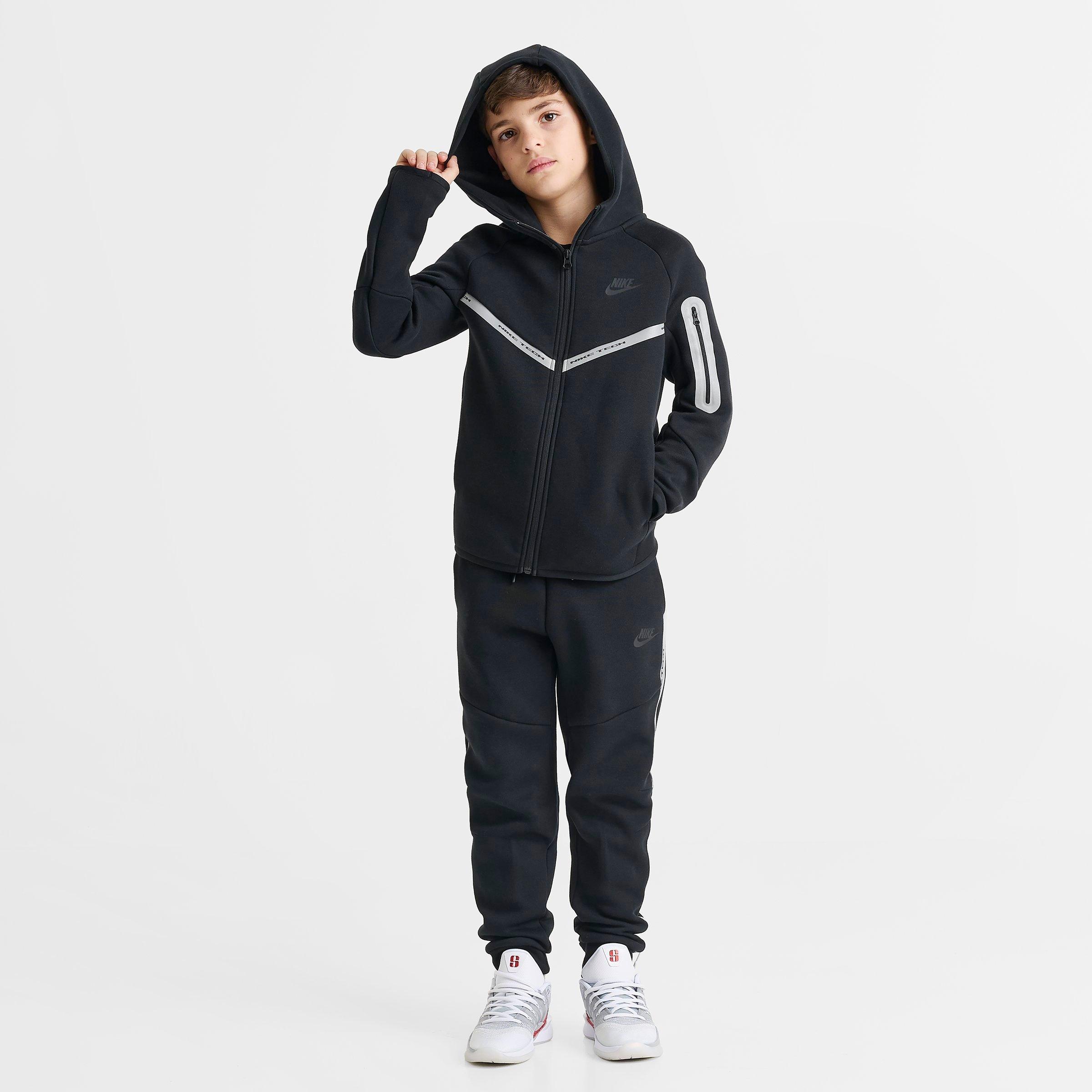 Boys' Big Kids' Nike Sportswear Tech Fleece Reflective Full Zip