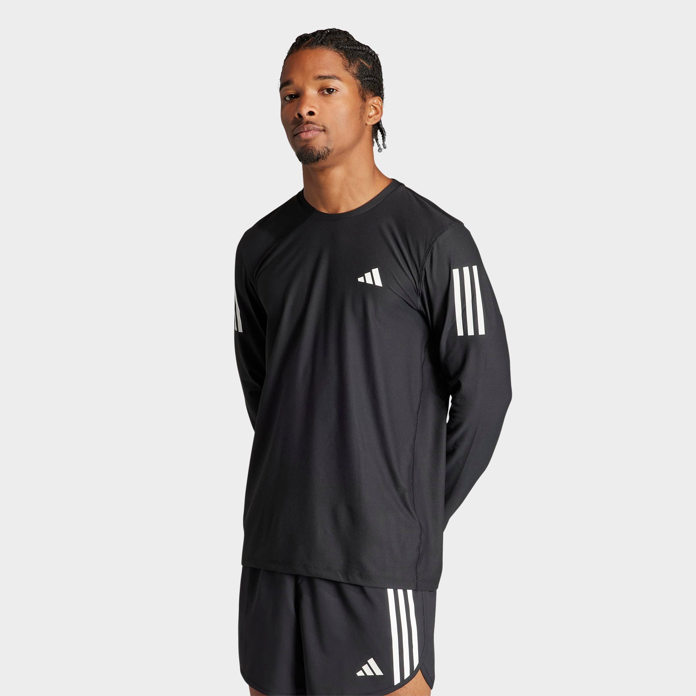 ★★Adairs★★ Own the Run Long Sleeve Tee IN1486 adidas Men's Running Own The Run Long Sleeve Tee - Black