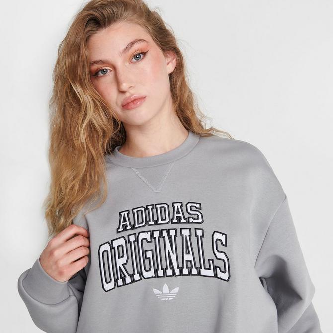 Wijzer hoek zeemijl Women's adidas Originals BF Varsity Crewneck Sweatshirt| Finish Line