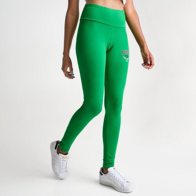 Buy Adidas Originals women sportswear fit brand logo training leggings dark  green Online