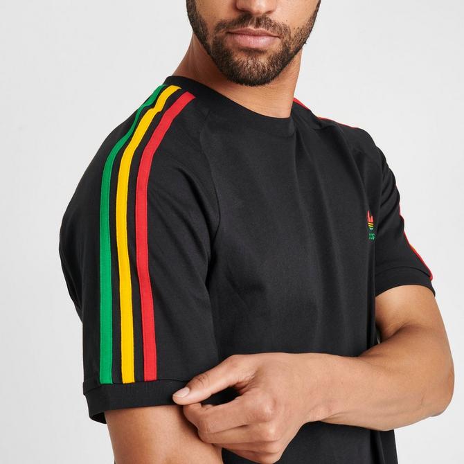 Adidas men's store striped t shirt