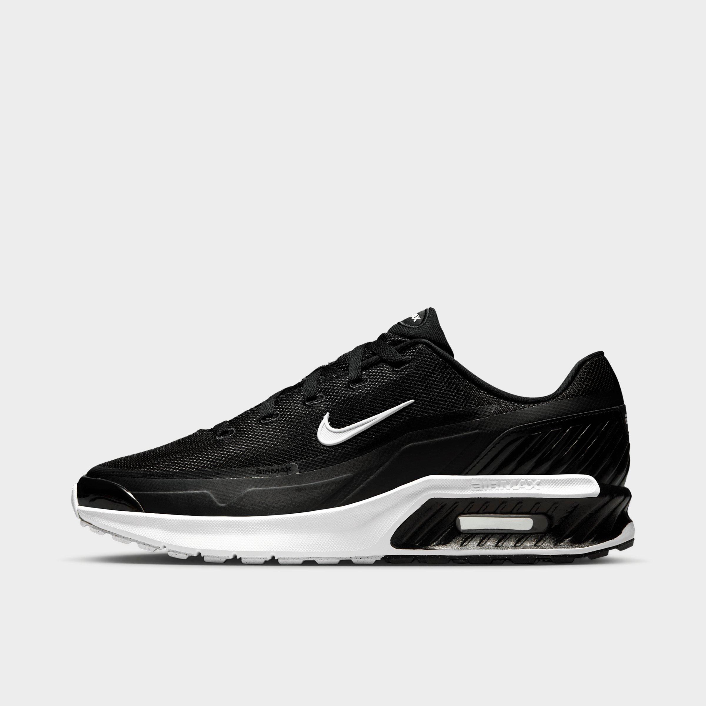 Nike Men’s 12 Black Mesh Air Max Athletic Shoes with White Swoosh Nike Air Max Nuaxis Men main image 4