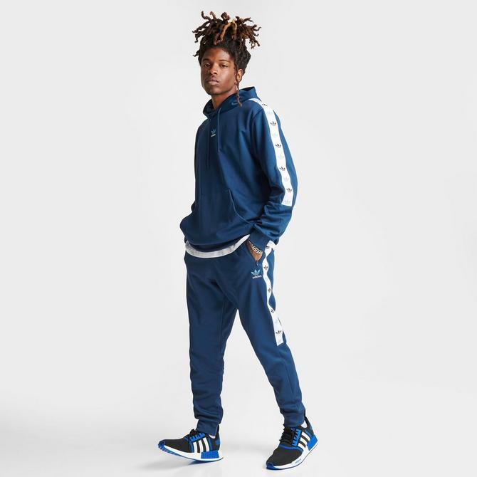 Adidas tape hot sale track pants