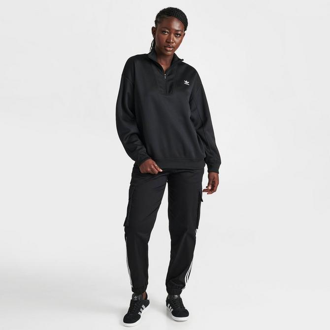 Women\'s adidas Originals adicolor Classics Oversized Half-Zip Sweatshirt|  Finish Line