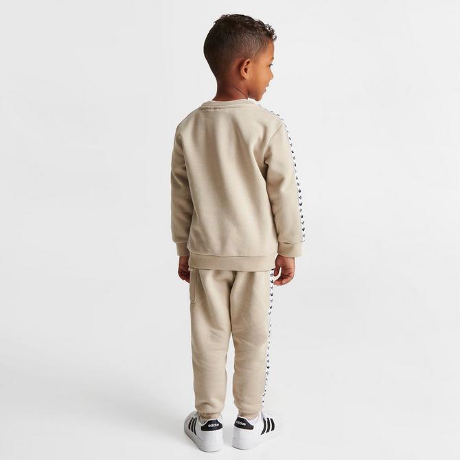 Adidas originals logo outlet overhead hooded tracksuit infant