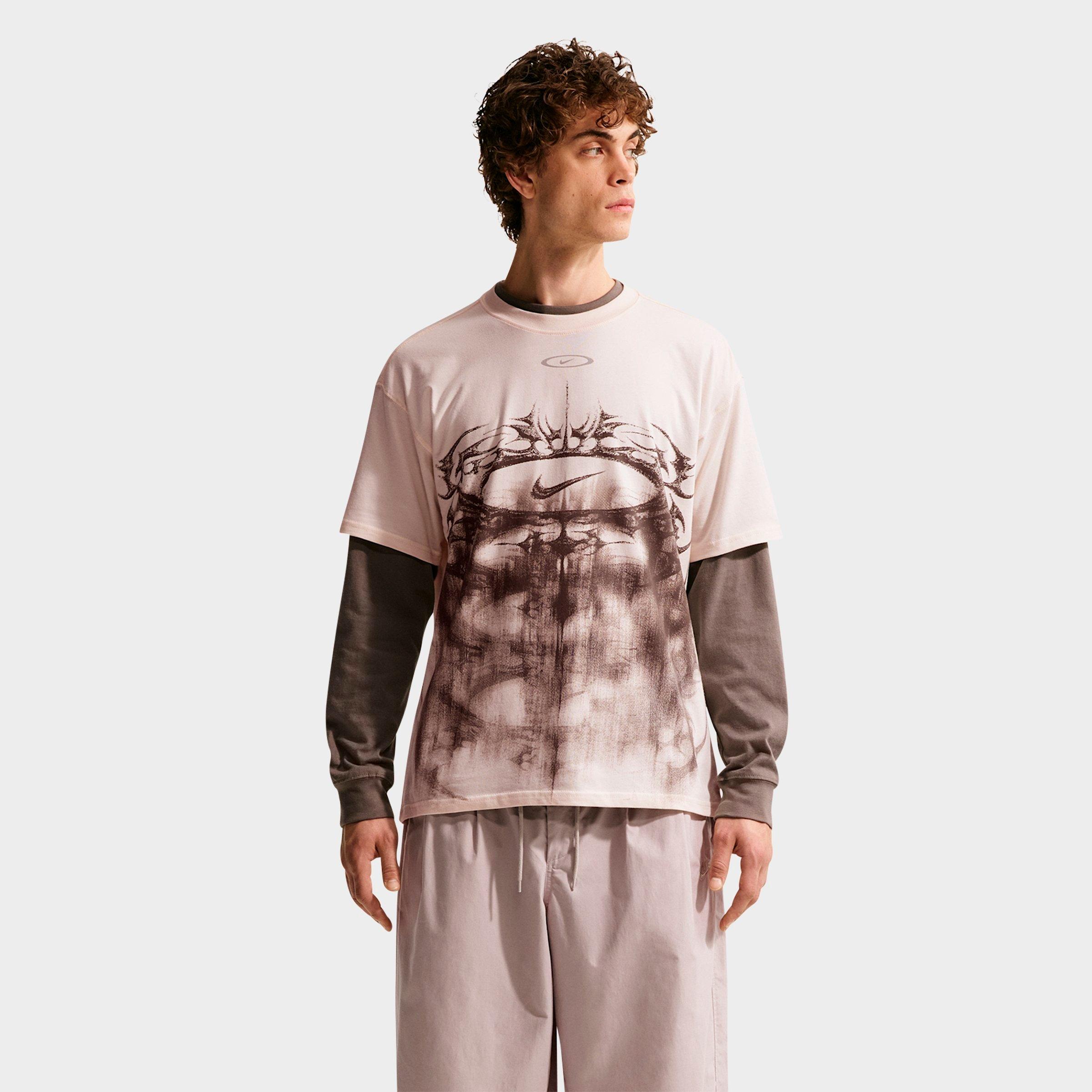 Men's Nike Sportswear Barbed Swoosh Graphic T-Shirt | Finish Line
