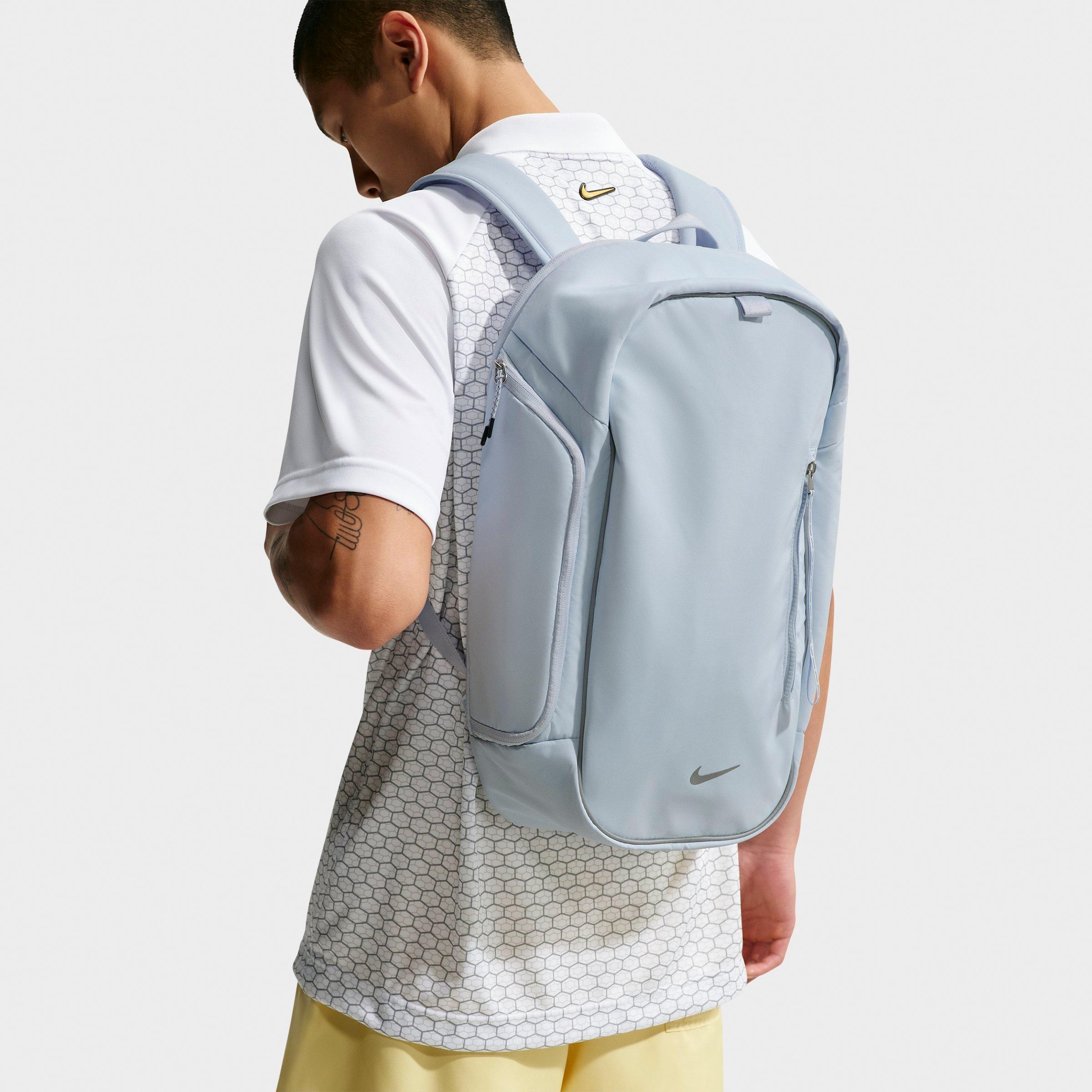 nike backpack with side pockets 3 Brand Blitz  Black  30L, 9AT048-023 | Padded 15 in sleeve, mesh organizer, bottle pocket, 2 zip pockets. For boys, girls, men, women, gym, and travel Stay prepared and look good doing it with this versatile and stylish backpack. Nike Heritage Crystal Backpack (25L)