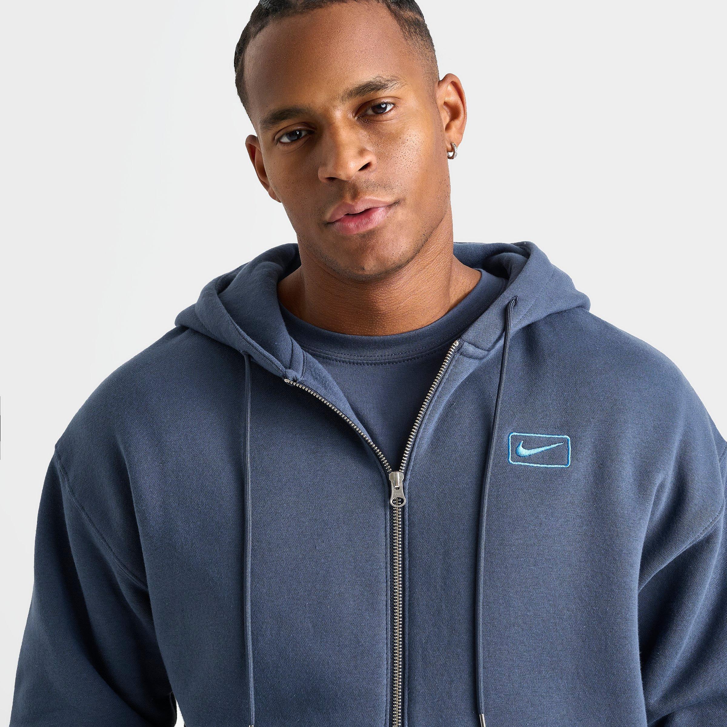 Men's Nike Sportswear Swoosh Box Graphic Full-Zip Hoodie | Finish Line