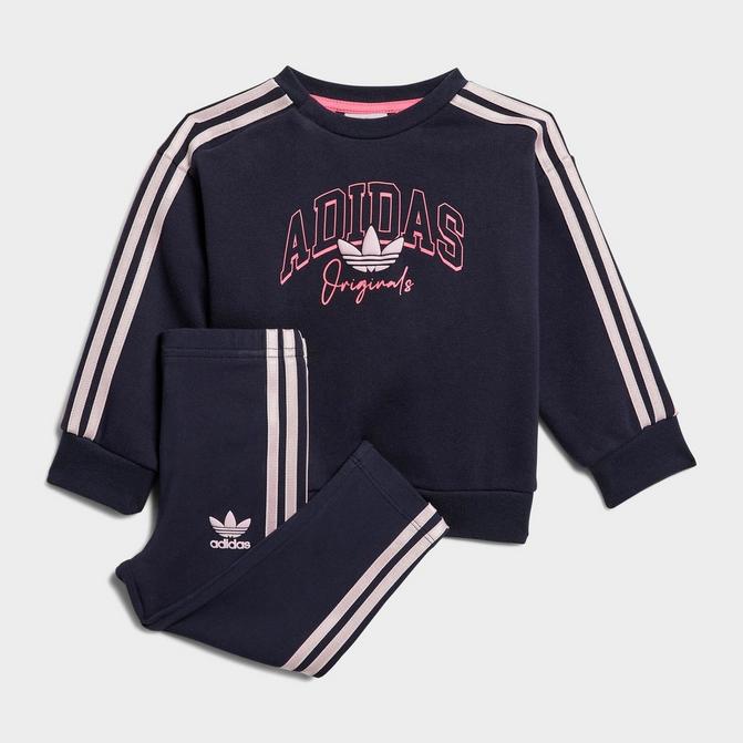 adidas Crew Sweatshirt Set - Black