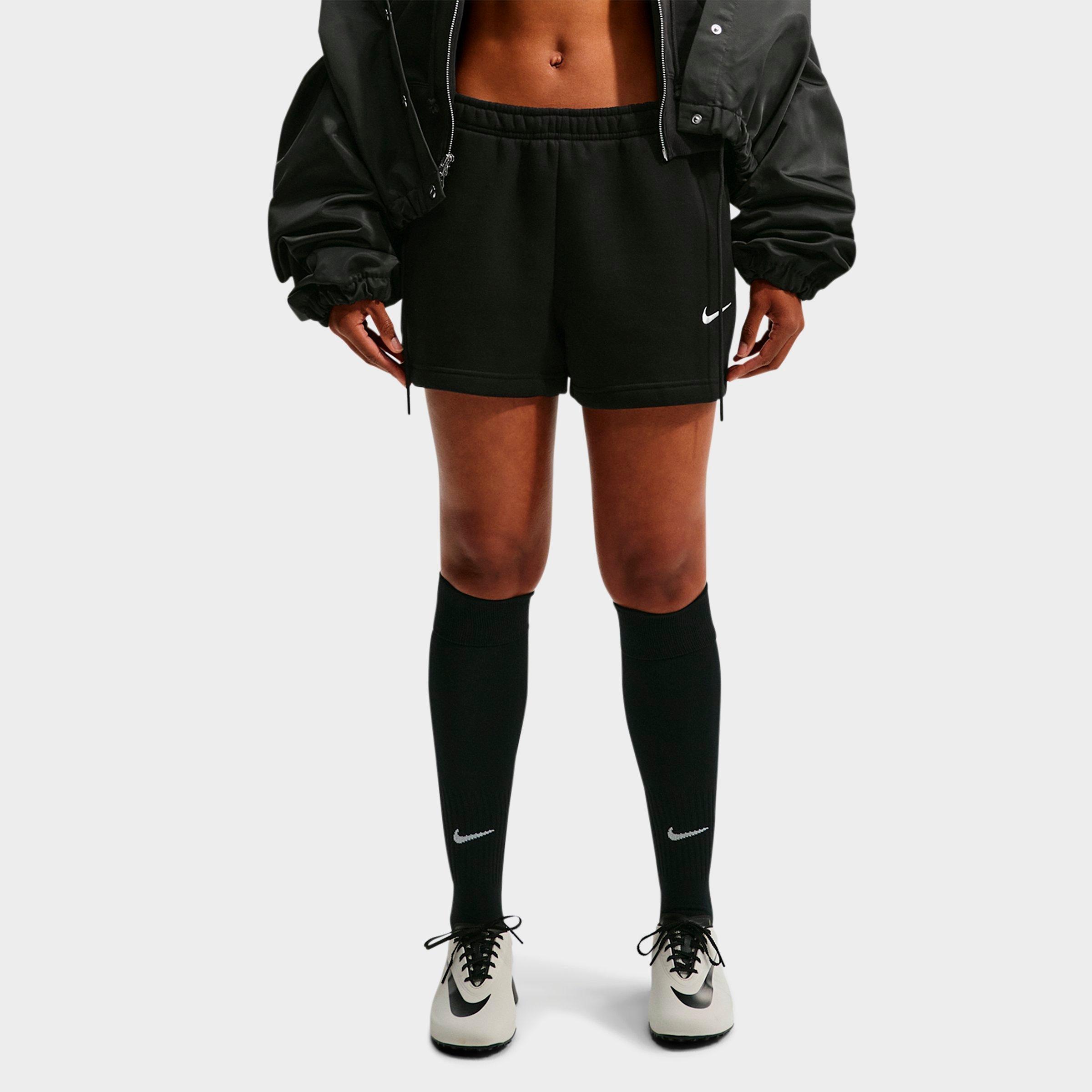 Women's Nike Studio Fleece Medium-Weight Mid-Rise Shorts | Finish Line