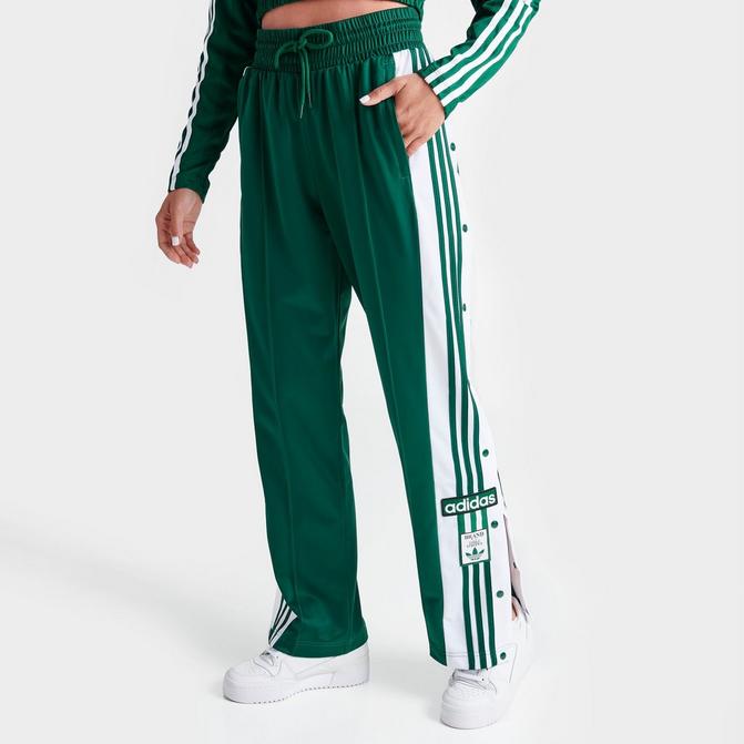 Womens green 2025 track pants