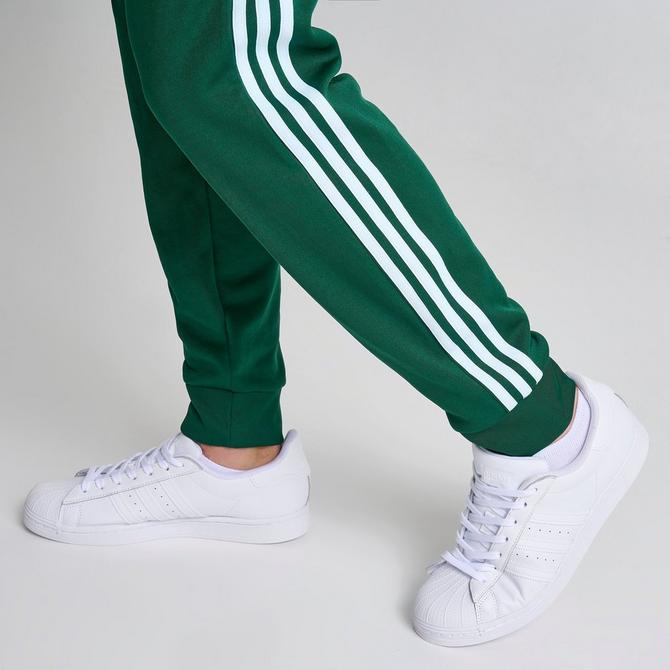 SMALL adidas OG Women's AdiColor SST TRACK PANTS COLLEGIATE GREEN
