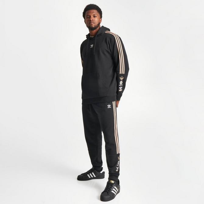 Line Jogger Men\'s adidas Originals Fleece Finish Sticker Pants|