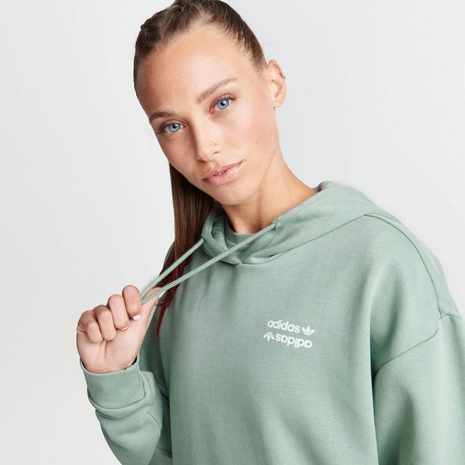 Green adidas zip online up hoodie