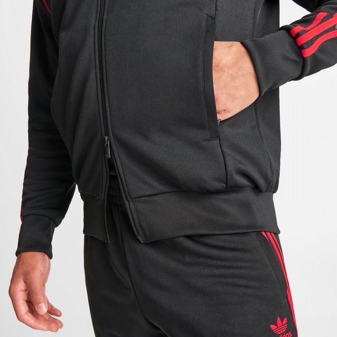 Red and black adidas cheap originals jacket