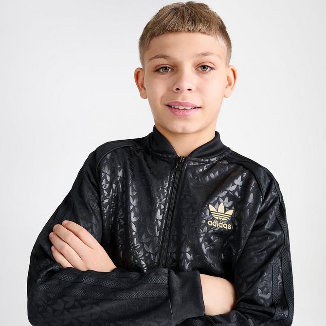 Adidas trefoil jacket kids best sale