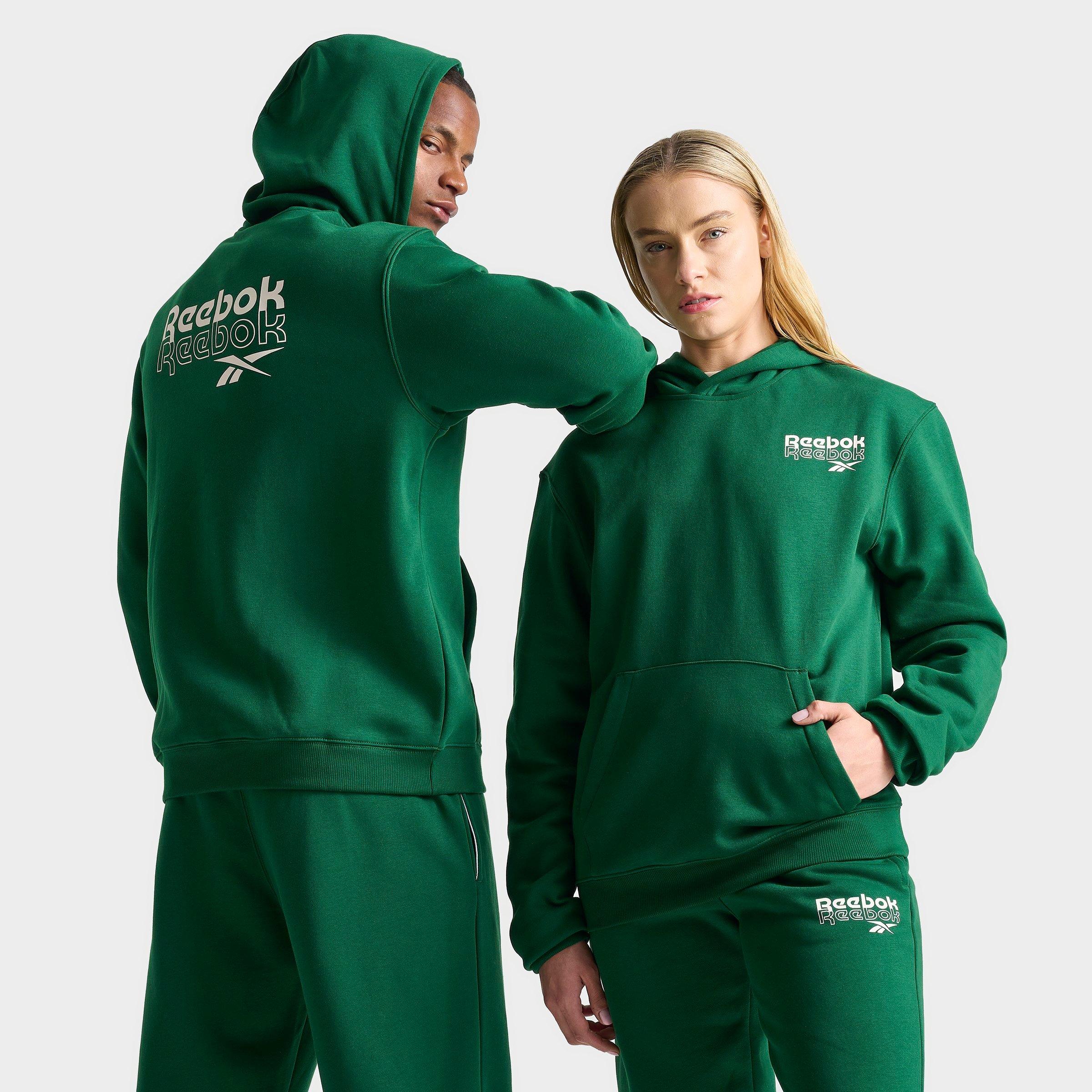 Reebok Apparel Men Reebok Identity Fleece Stacked Logo Pullover