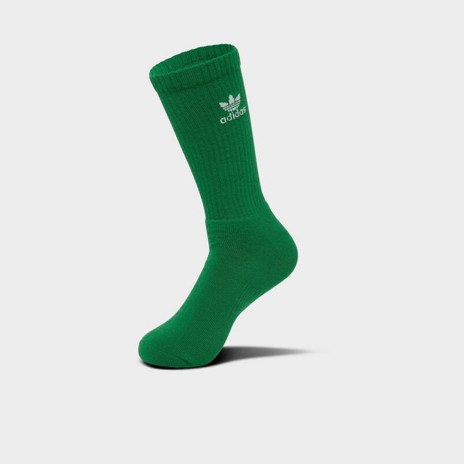 Green adidas socks best sale