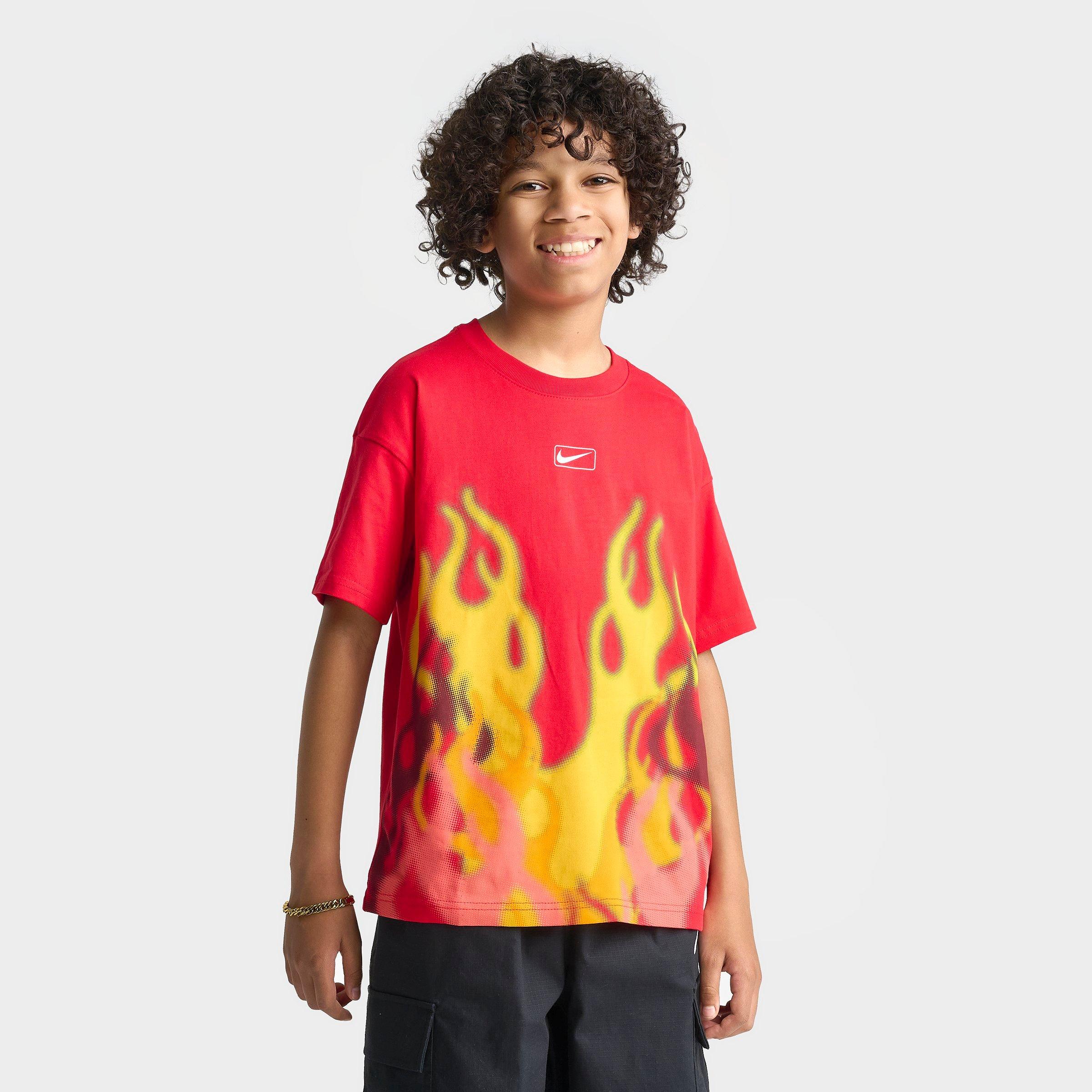 Boys' Big Kids' Nike Sportswear M90 Flame T-Shirt | Finish Line