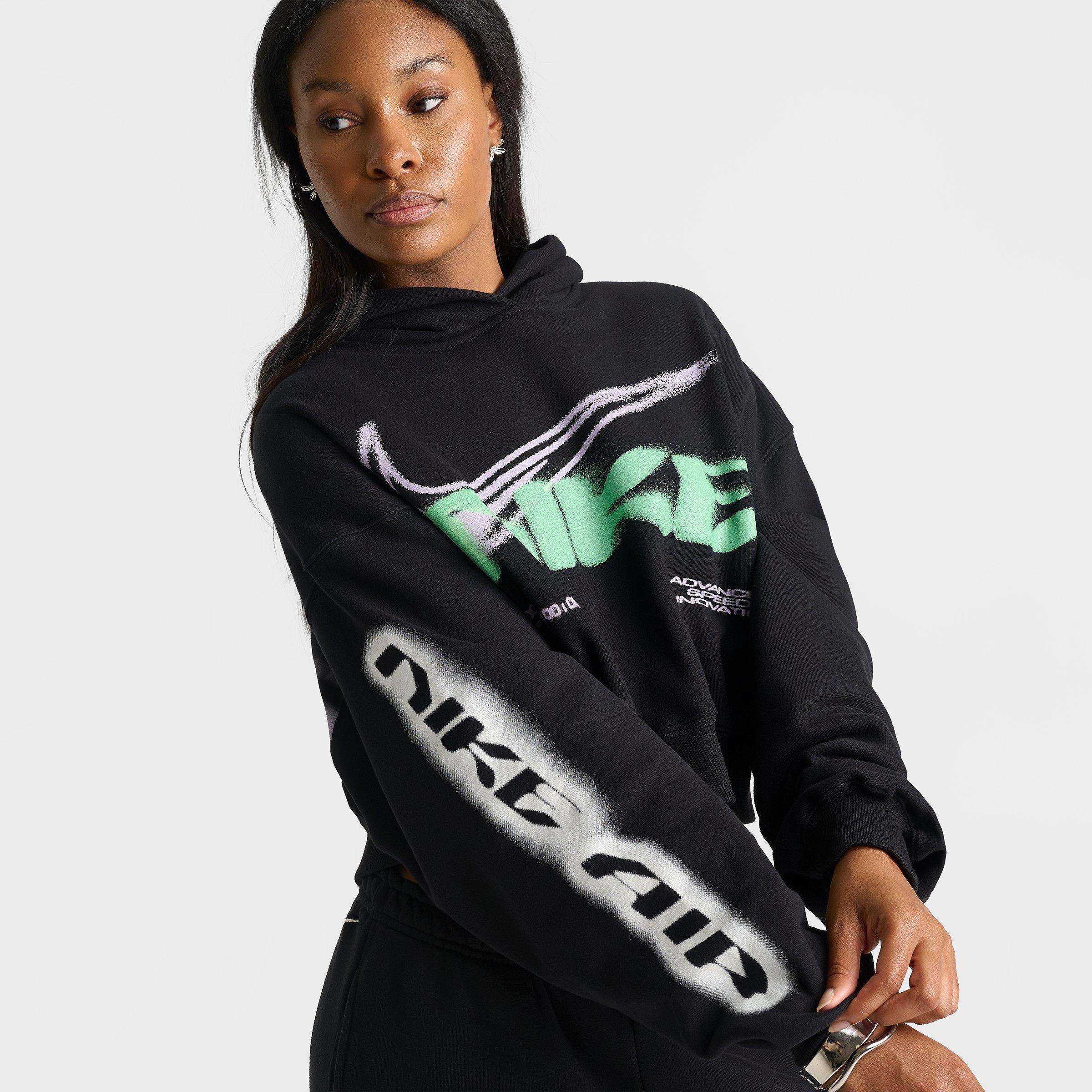 Women's Nike Studio Fleece Medium-Weight Oversized Cropped