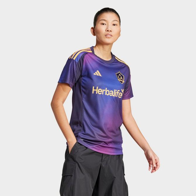 Back Left view of Women's adidas LA Galaxy 25/26 Away Jersey in Noble Ink Click to zoom