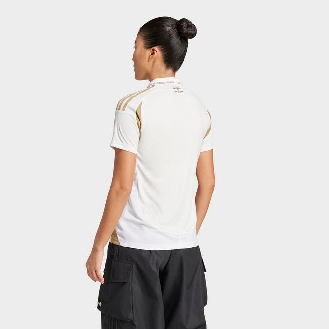 Back Right view of Women's adidas Los Angeles FC 25/26 Away Jersey in White Click to zoom