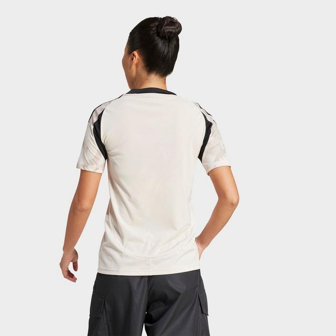 [angle] view of Women's adidas New York Red Bull 25 Jersey in Halo Ivory Click to zoom