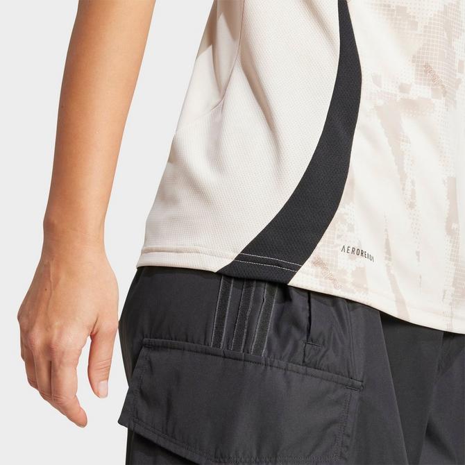 [angle] view of Women's adidas New York Red Bull 25 Jersey in Halo Ivory Click to zoom